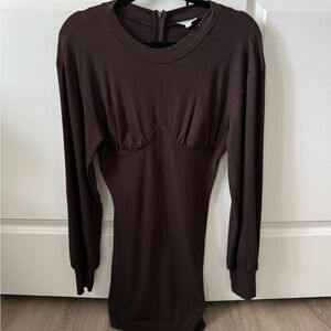 Chocolate Ribbed Dress